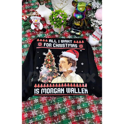 "All I Want For Christmas Is Music" Sweatshirt – Christmas Music Lover Gift Crewneck-Pasimax