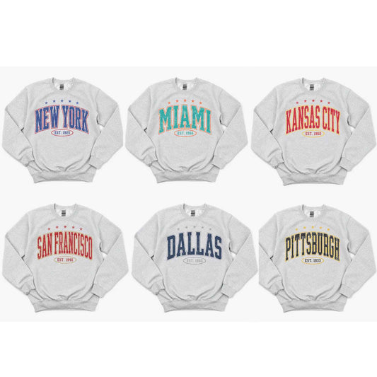 All Team Vintage Football Sweatshirt | Classic Retro Sports Apparel-Pasimax
