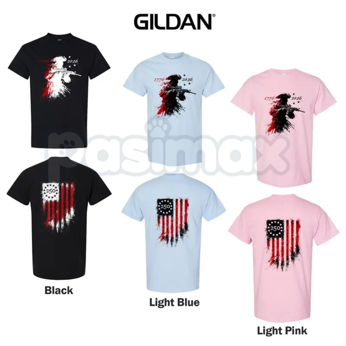 America 250th Anniversary T-Shirt – Commemorative 1776-2026 Semiquincentennial United States Graphic Tee-Pasimax