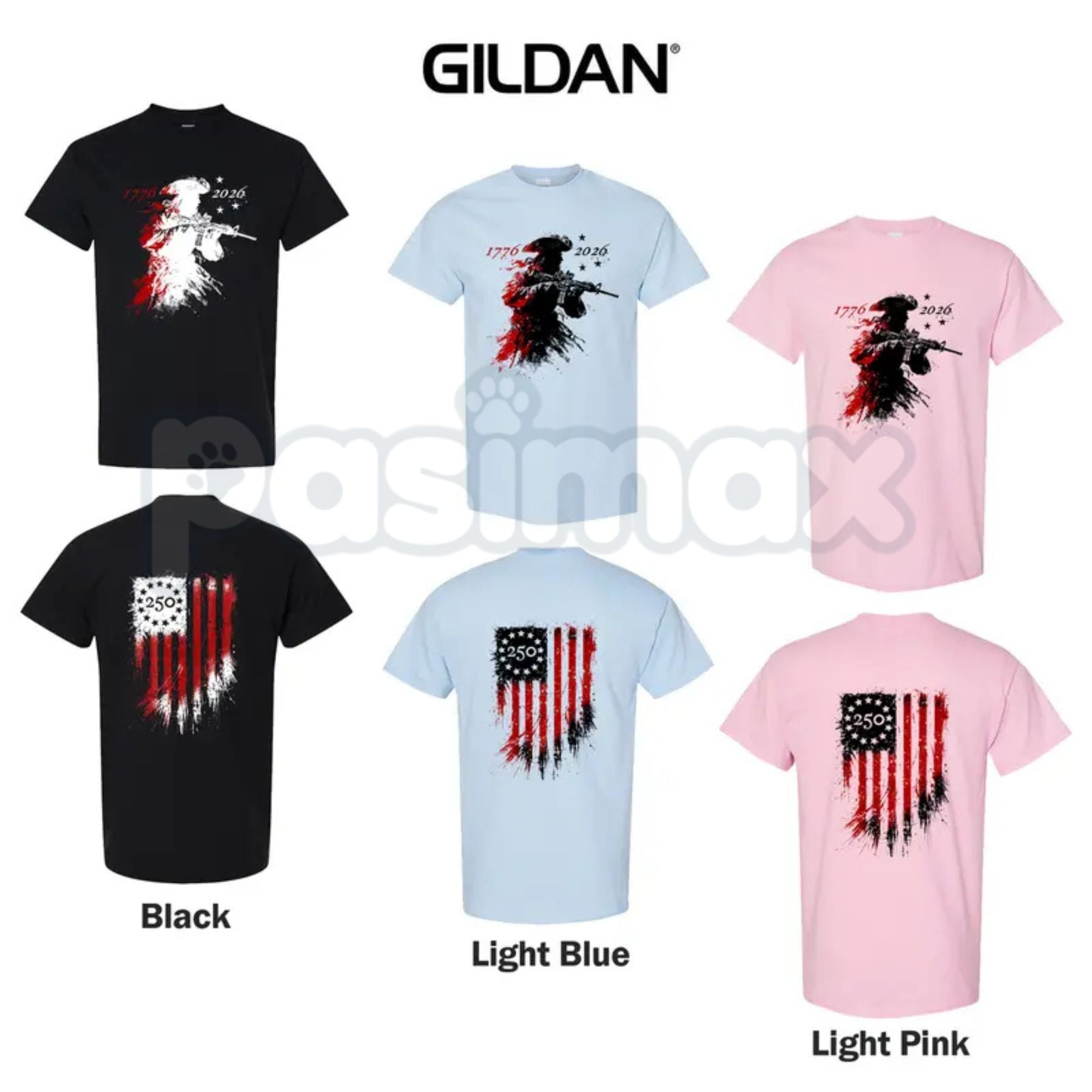 America 250th Anniversary T-Shirt – Commemorative 1776-2026 Semiquincentennial United States Graphic Tee-Pasimax