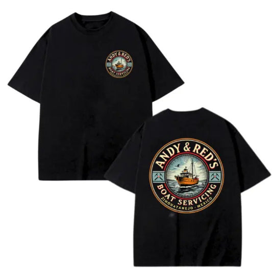 "Andy & Red's Boat Servicing" T-Shirt - Shawshank Redemption Inspired Tee, Movie Fan Apparel-Pasimax