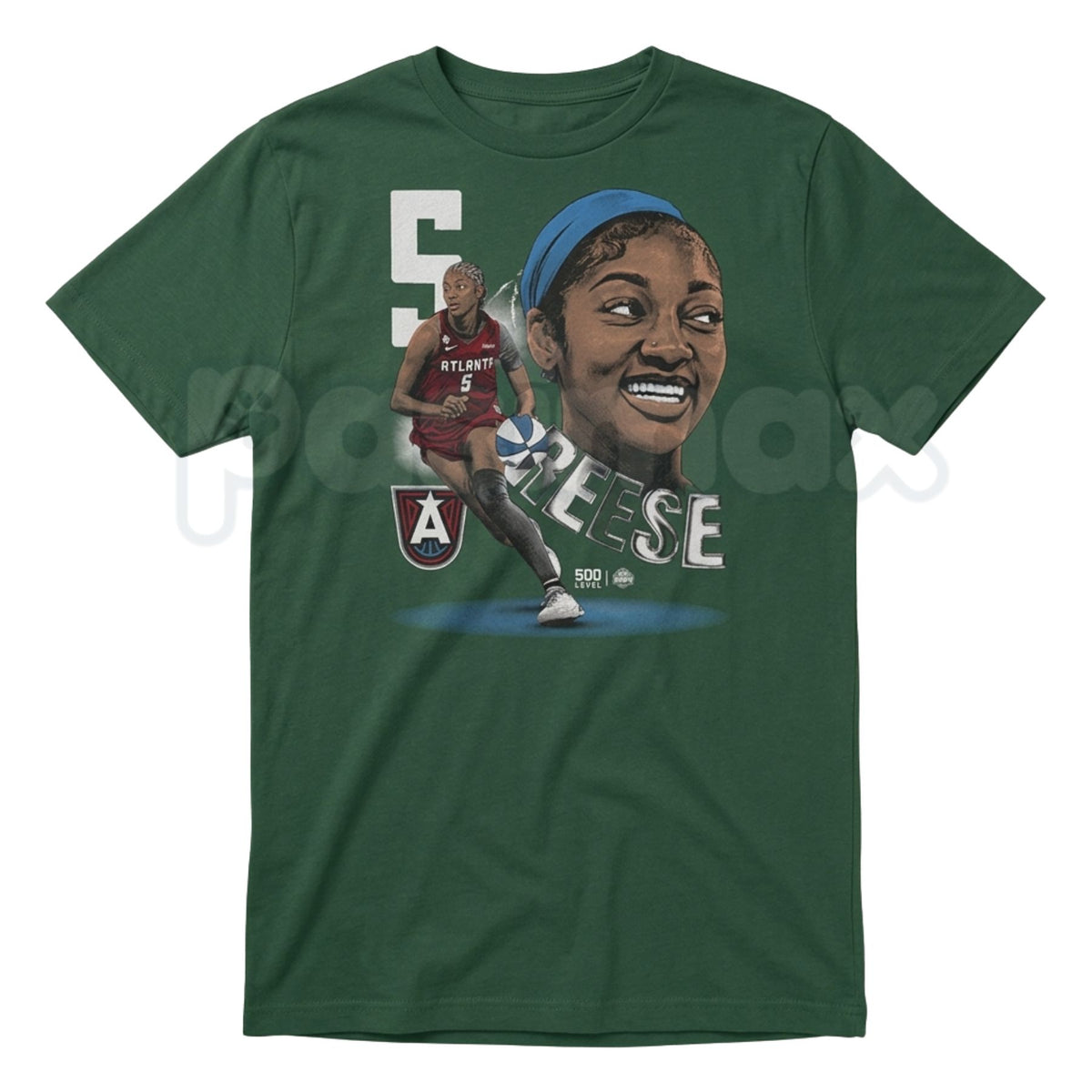 Angel Reese Atlanta Dream Dual Image T-Shirt – WNBA Hoops Graphic Tee-Pasimax