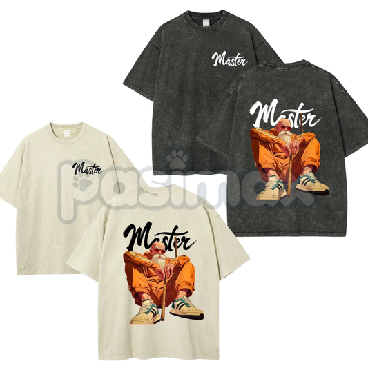 Anime Vintage 90s Graphic T-Shirt – Retro Men's Washed Tee, Distressed Faded Streetwear Classic Japanese Animation Cotton Top-Pasimax
