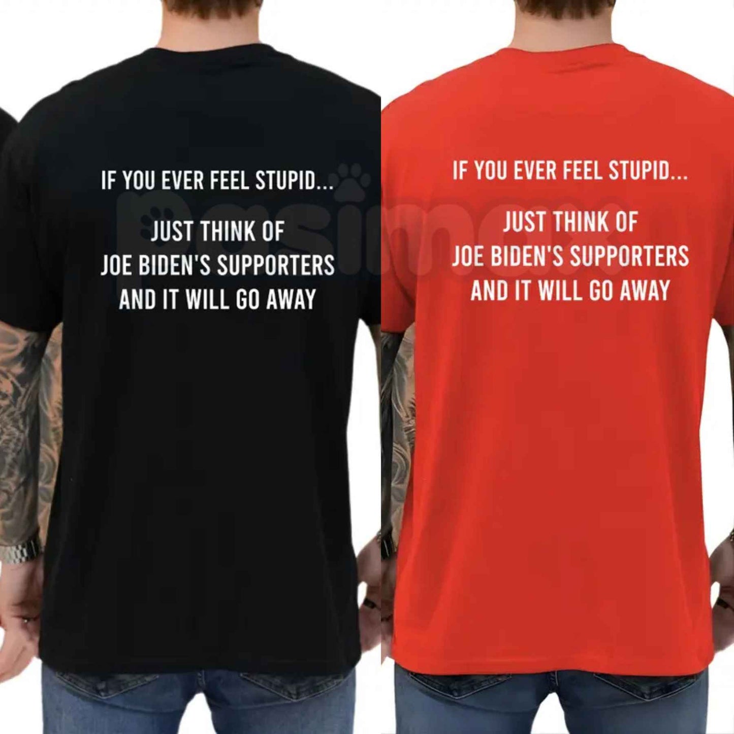 Anti-Biden Anti-Liberal Graphic Tee – Funny Political Humor T-Shirt, Conservative Republican Unisex Cotton Shirt for Men & Women-Pasimax