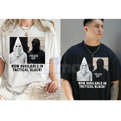 Anti ICE "Tactical Black" Activist T-Shirt - Stealth Immigrant Rights Protest Tee, Heavyweight Abolish ICE Streetwear, Social Justice Tactical Graphic Top, Pro-Migration Resistance Apparel-Pasimax