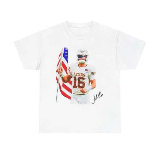 Arch Manning USA T-Shirt - Patriotic Football Fan Tee, Unisex Sports Apparel-Pasimax