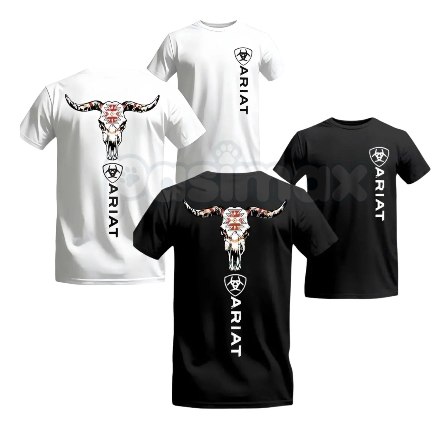 Ariat Classic Logo T-Shirt – Crisp Detailing Premium Daily Wear Graphic Tee-Pasimax