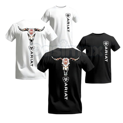 Ariat Classic Logo T-Shirt – Crisp Detailing Premium Daily Wear Graphic Tee-Pasimax