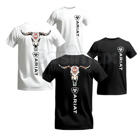 Ariat Classic Logo T-Shirt – Crisp Detailing Premium Daily Wear Graphic Tee-Pasimax