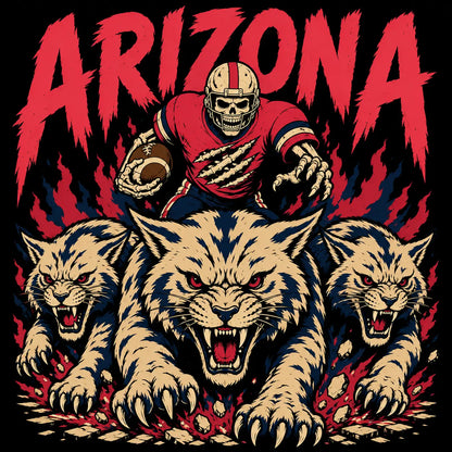 Vintage College Football Skull Sweatshirt | Retro All Teams Sports Top