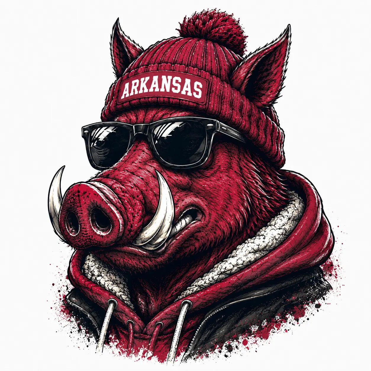 College Football Spirit Animal Sweatshirt | Game Day Mascot Graphic Pullover