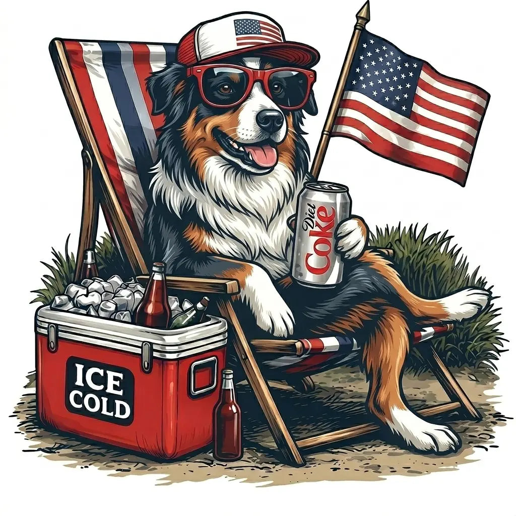 Comfort Colors® 50+ Dog Funny 4th of July T-Shirt – Retro Labrador Retriever Diet Coke Graphic Tee, Patriotic Animal Meme Shirt, Vintage USA Dog Lover Top