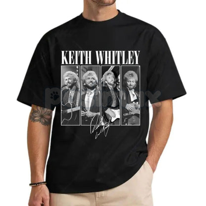 Authentic Country Keith Whitley T-Shirt - Traditional Music Fan Retro Tee, Nostalgic 90s Country Gift, Unisex Classic Star Apparel-Pasimax