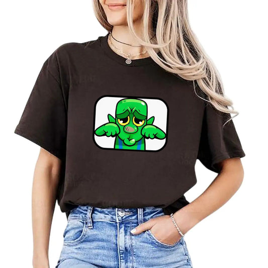 "BOOHOO" T-Shirt - Sarcastic & Funny Tee, Unisex Crying Humor Top, Minimalist Pop Culture Apparel-Pasimax