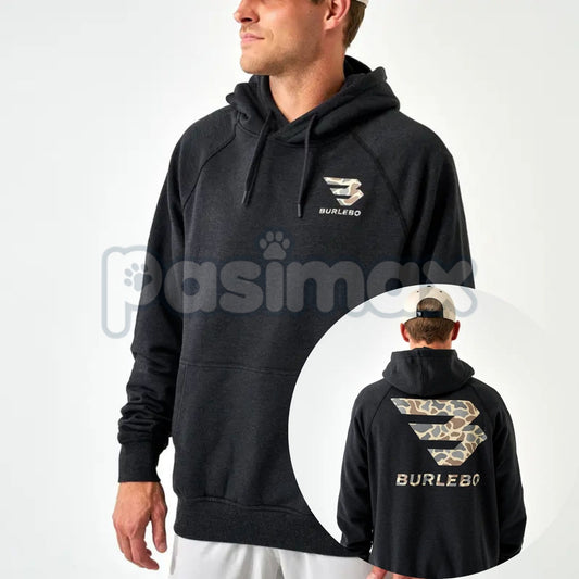 BURLEBO Signature Logo Hoodie – Premium Southern Comfort Pullover, Quality Active Outdoors Apparel, Unisex-Pasimax
