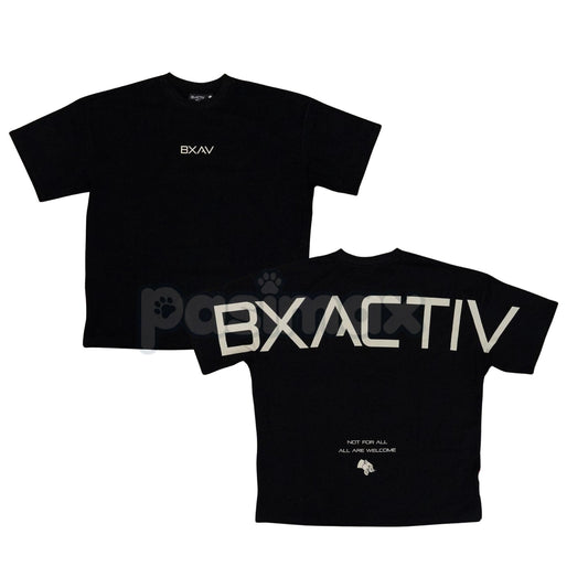 BXACTIV Logo T-Shirt - Unisex Classic Brand Graphic Tee, Modern Streetwear Apparel, Soft Cotton Trendy Slogan Shirt-Pasimax