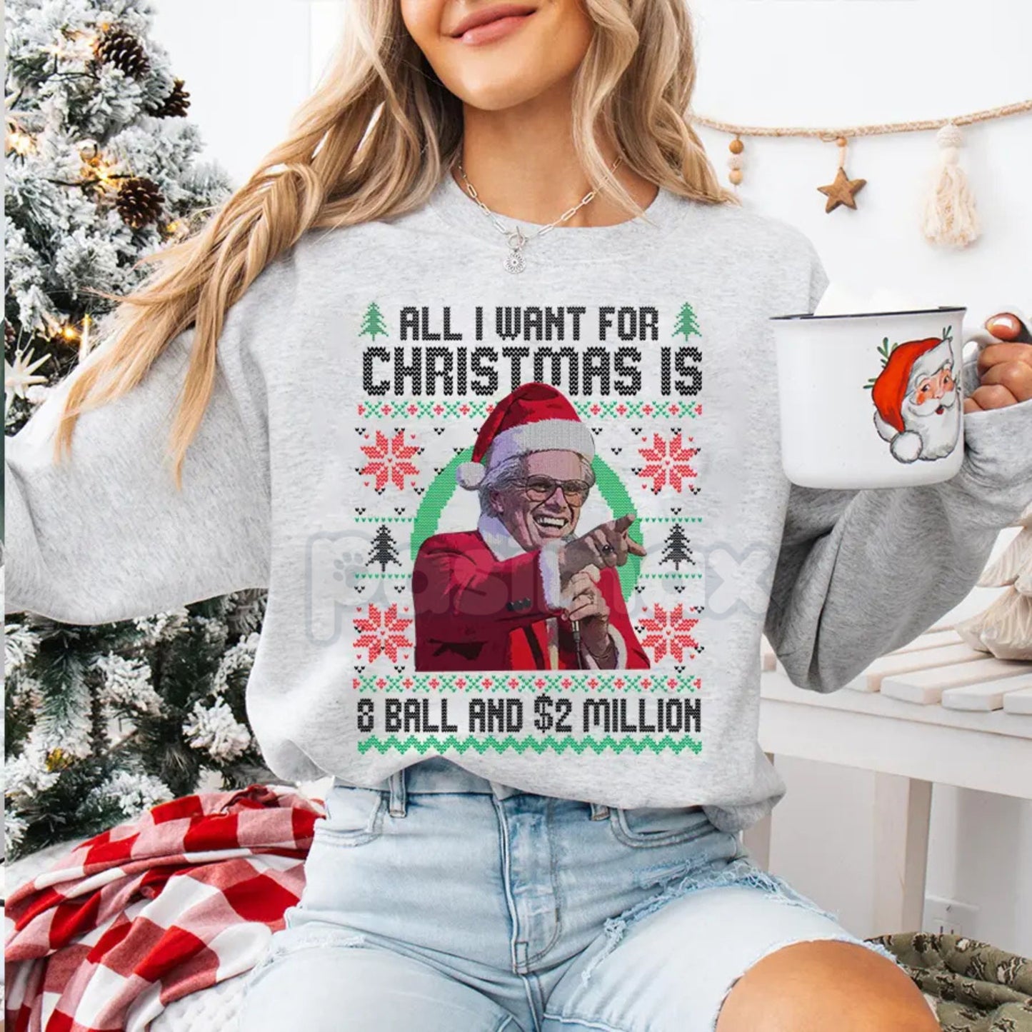 Baby Billy Freeman 'Running in the Halls' Christmas Sweatshirt | Righteous Gemstones Musical Moments Jumper | Ironic Holiday Fan Gear-Pasimax