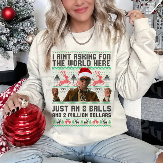 Baby Billy Freeman's "The Righteous Gemstones" Christmas Sweatshirt | Danny McBride Ugly Sweater Alternative | Uncle Baby Billy Holiday Top-Pasimax