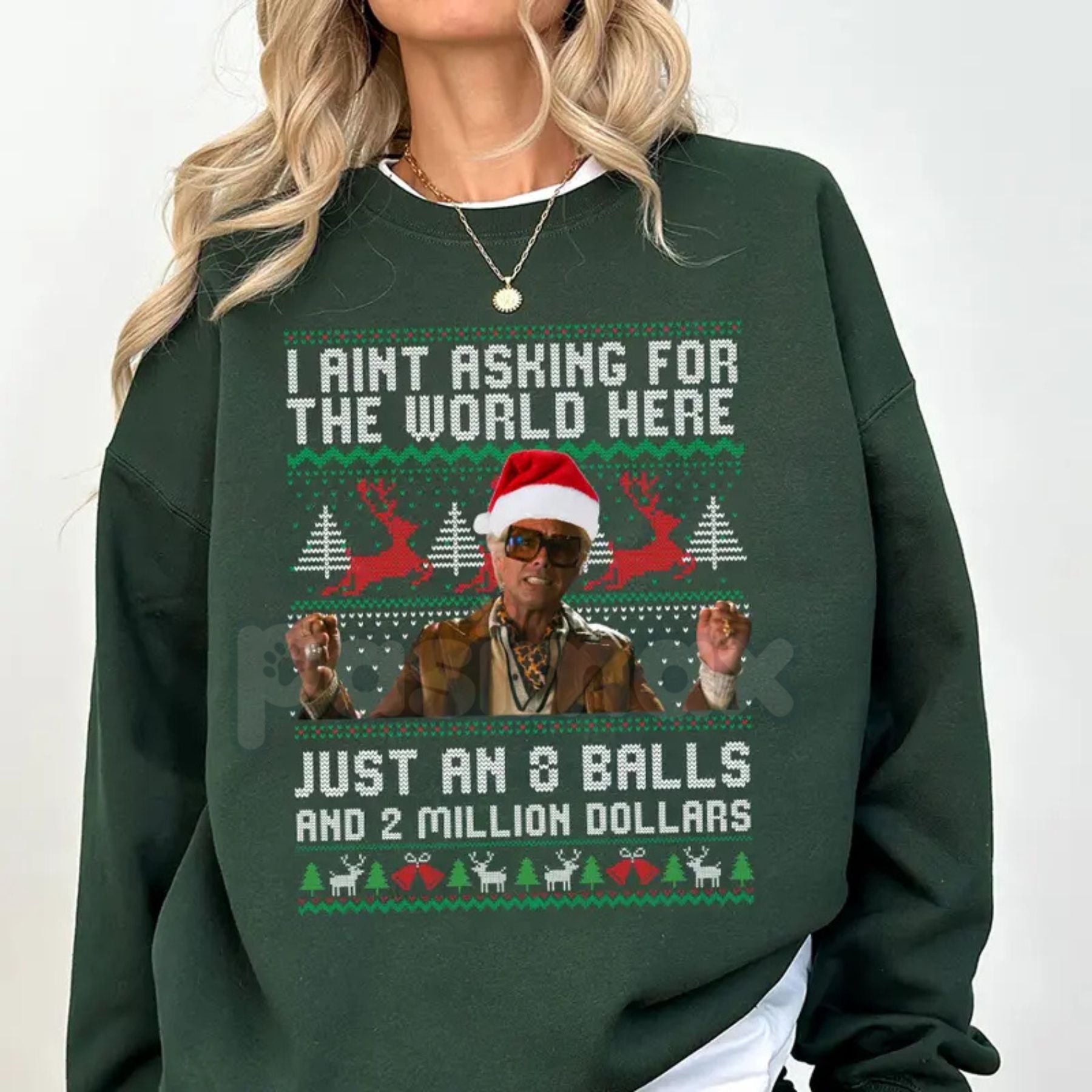 Baby Billy Freeman's "The Righteous Gemstones" Christmas Sweatshirt | Danny McBride Ugly Sweater Alternative | Uncle Baby Billy Holiday Top-Pasimax