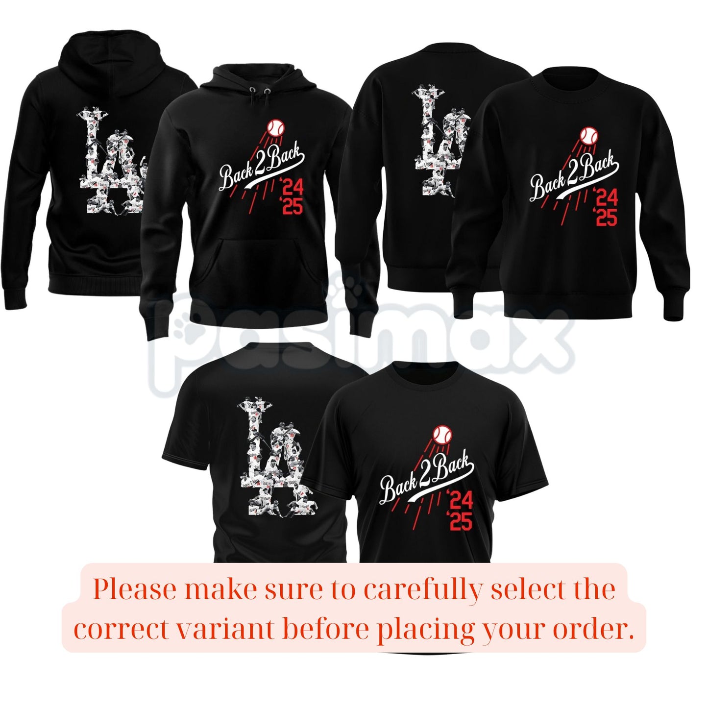 Back 2 Back Champions Hoodie – Commemorative Victory Pullover, Team Sports Fan Apparel, Unisex-Pasimax