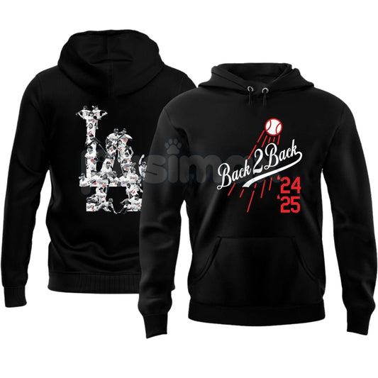 Back 2 Back Champions Hoodie – Commemorative Victory Pullover, Team Sports Fan Apparel, Unisex-Pasimax