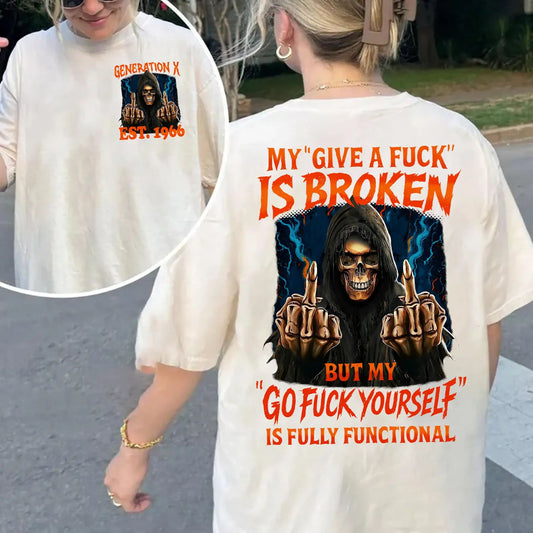 Badass Generation X T-shirt - Gen X "FAFOT" Tee, Custom Year Slogan Apparel-Pasimax