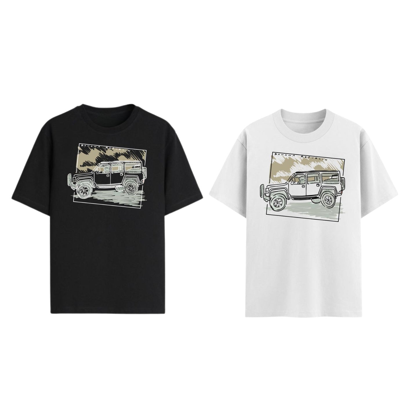 Banana Republic Graphic T-shirt - Retro Fashion Logo Tee, Classic Casual Apparel-Pasimax