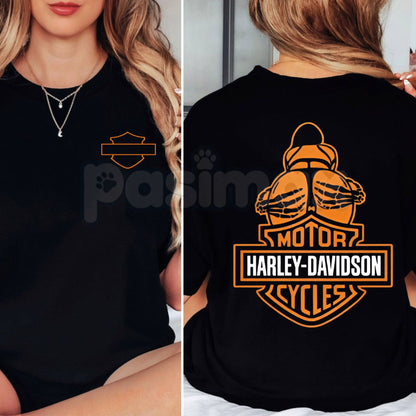 "Barley Chick" Biker Style Men's T-Shirt - Vintage Motorcycle Graphic Tee, Rugged Chopper & Cafe Racer Shirt, Premium Heavyweight Unisex Rider Apparel, Old School Biker Culture Top, Badass Motorhead Gift for Men-Pasimax