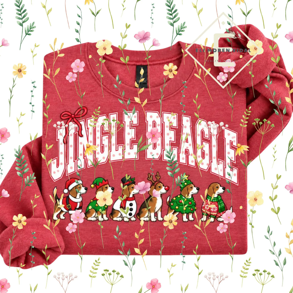 Christmas 30+ Dog Breed Sweatshirt | Merry Dogmas Holly Xmas Crewneck
