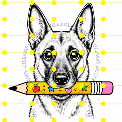 Comfort Colors® Dog Breeds Back-to-School T-Shirt – Retro First Day of School Pet Lover Graphic Tee, Vintage Educator Unisex Top