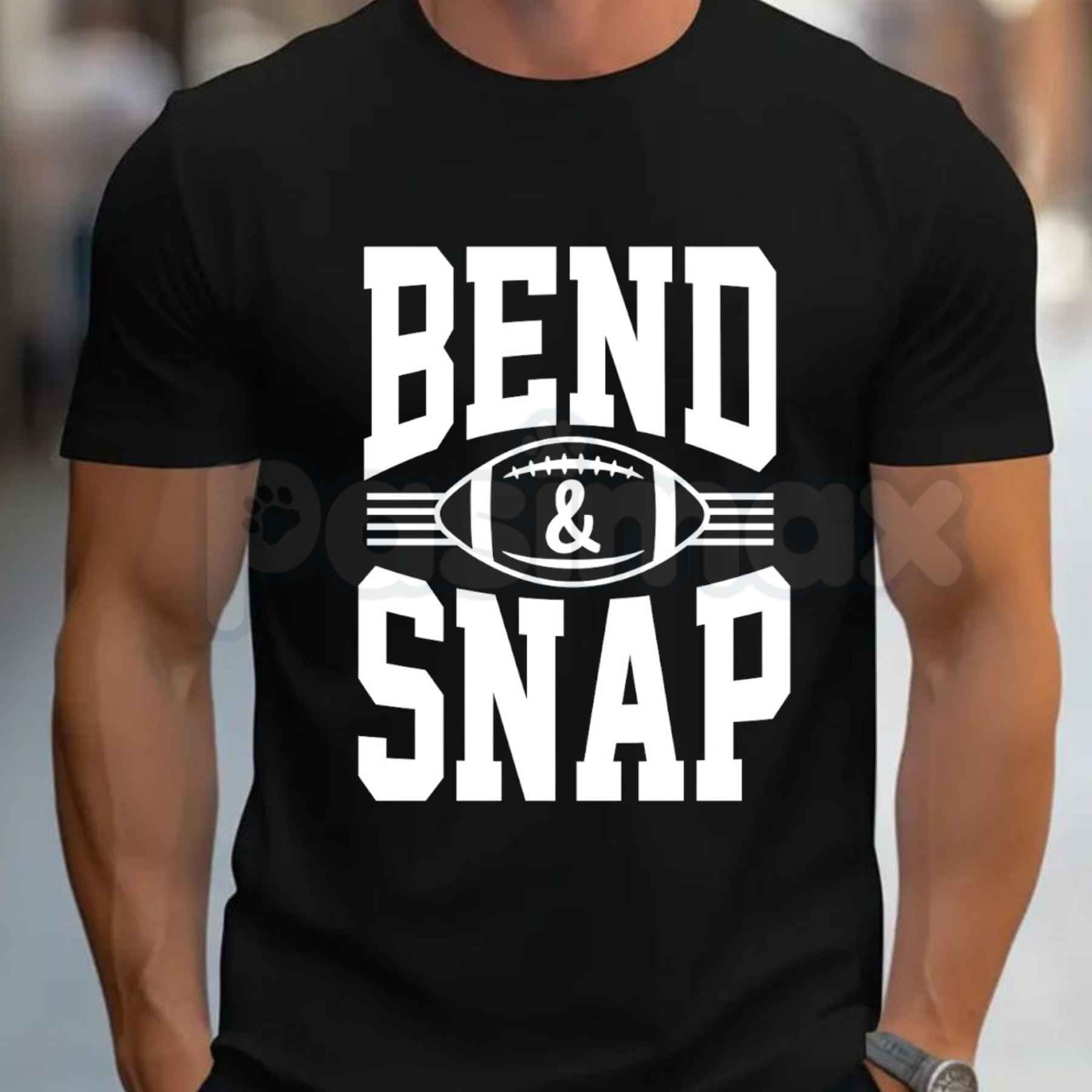 Bend and Snap Football Graphic T Shirt – Funny Sports Satire Streetwear Tee, Sarcastic Movie Quote Gridiron Unisex Cotton Graphic Shirt-Pasimax