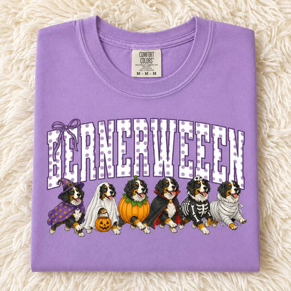 Comfort Colors® Dog Breeds Halloween T-Shirt – Funny Dog Mom Spooky Season Graphic Tee, Vintage Pet Lover Unisex Top