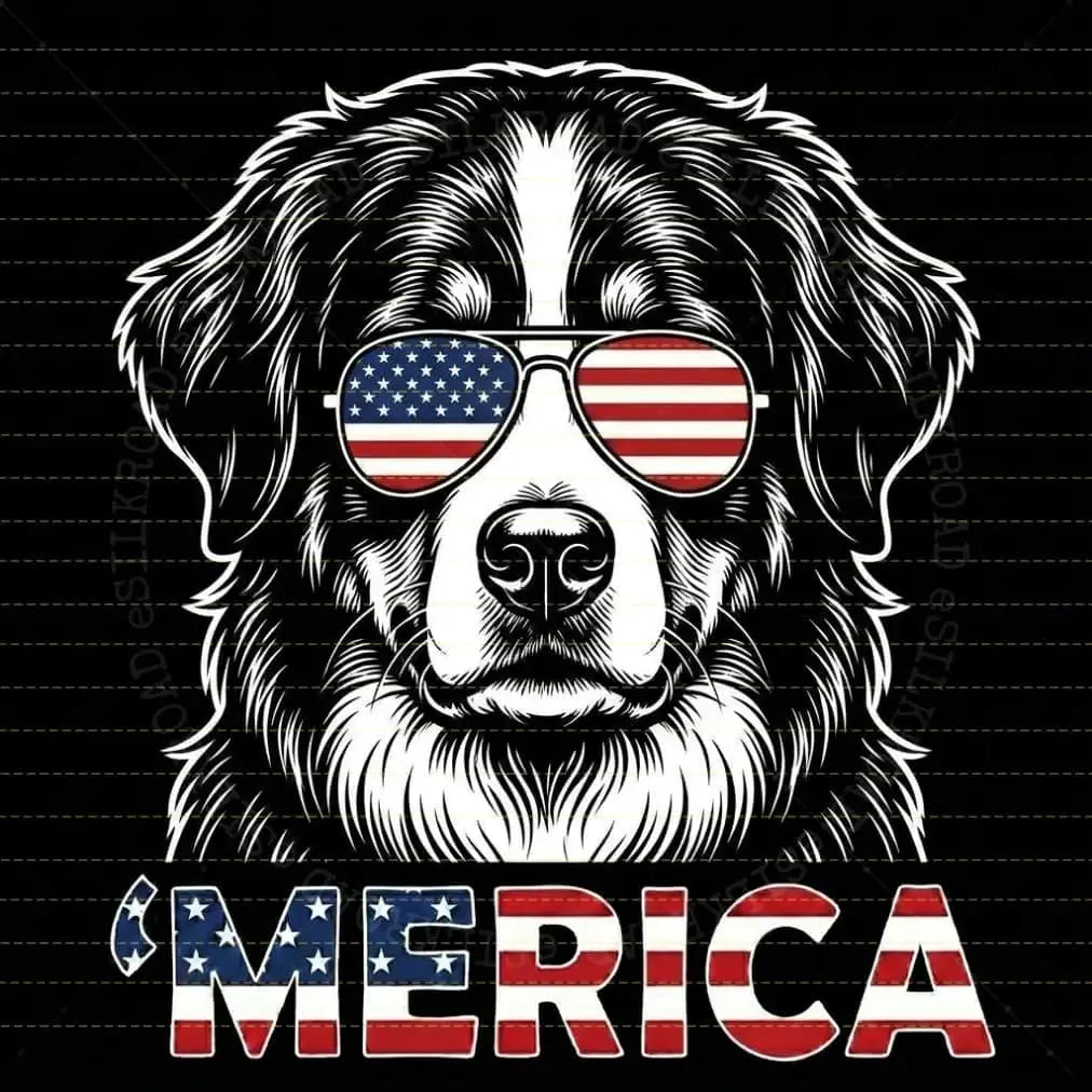 Comfort Colors® Vintage Dog 4th of July T-Shirt – Retro Patriotic Puppy Graphic Tee, Aesthetic Red White and Blue Dog Mom Dad Independence Day Top