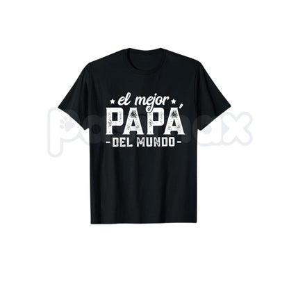 "Best Dad in the World" Spanish Father's Day T-Shirt – Proud Papa Graphic Cotton Tee-Pasimax