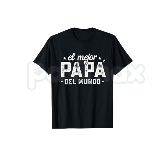 "Best Dad in the World" Spanish Father's Day T-Shirt – Proud Papa Graphic Cotton Tee-Pasimax
