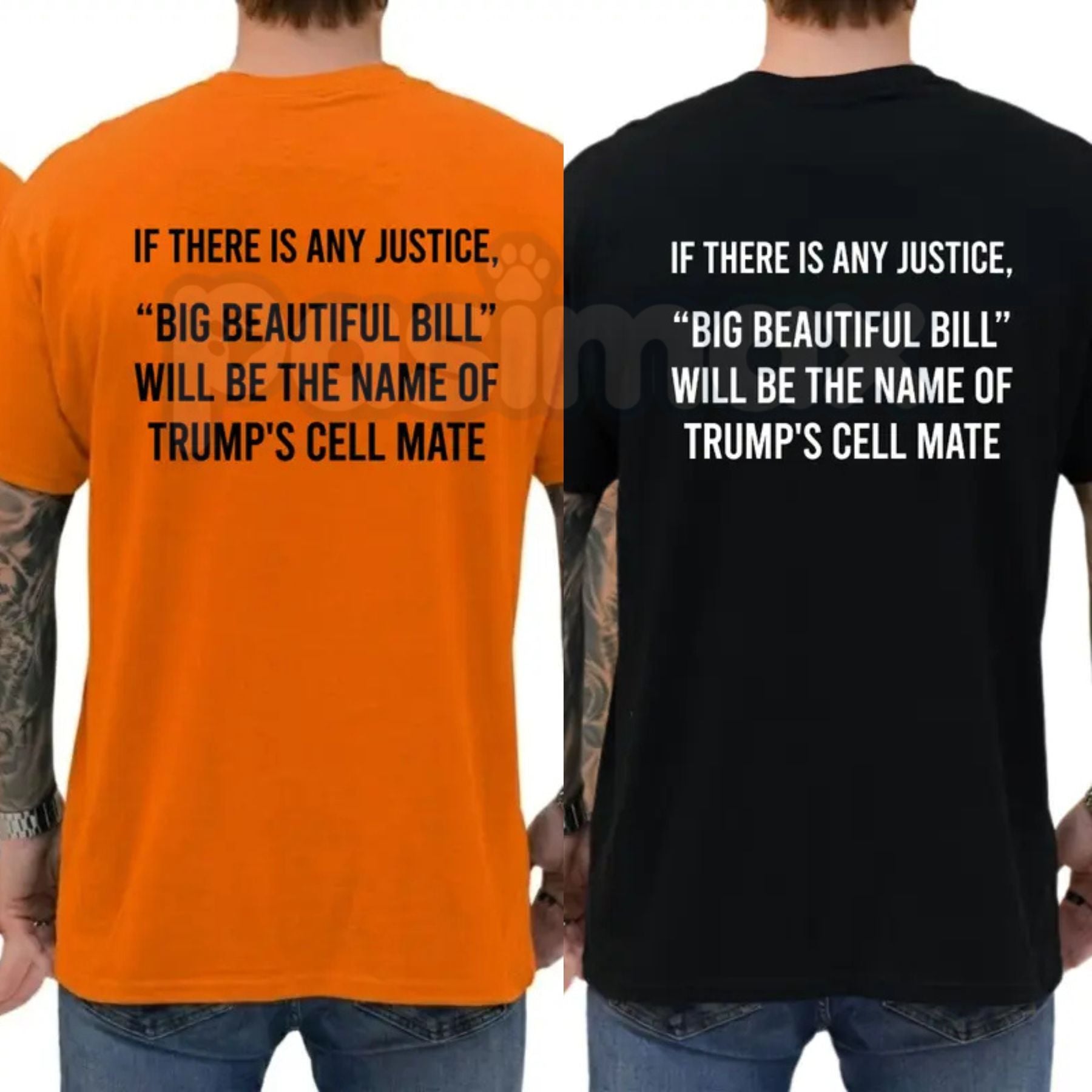 "Big Beautiful Bill" Funny Trump Cell Mate T-Shirt – Sarcastic Political Satire Novelty Quote Graphic Tee-Pasimax