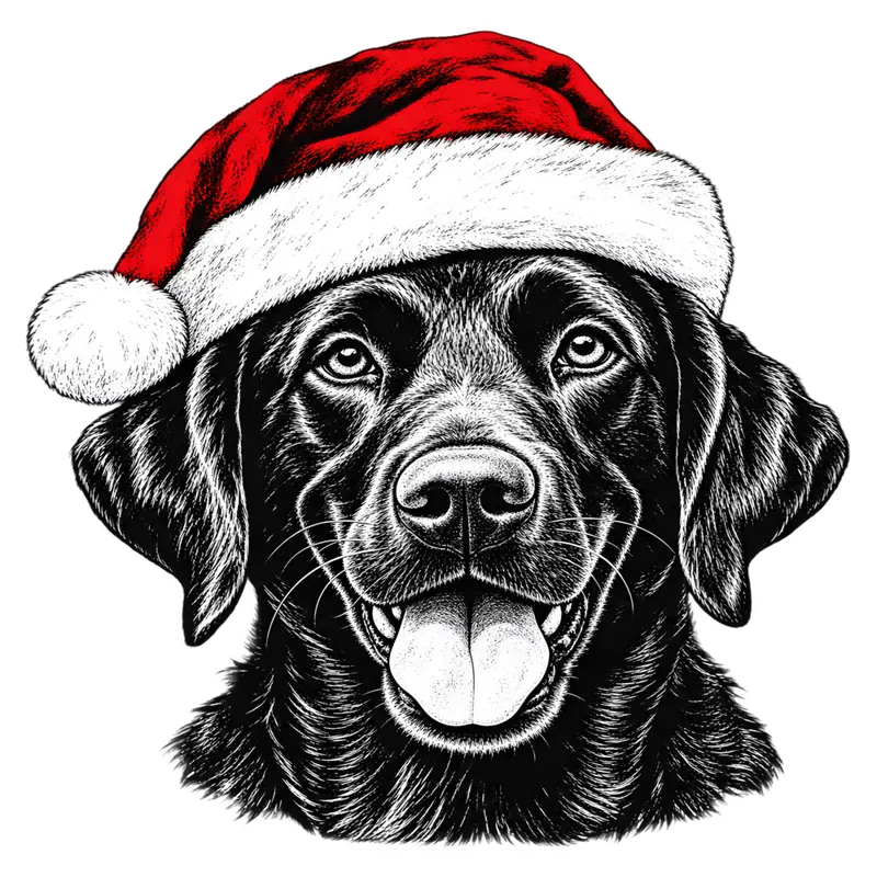 50 Dog Breeds Christmas Sweatshirt | Santa Hat Dogs Holiday Graphic Crewneck