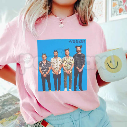 Blue Album Parody Hunter Squad T-Shirt – Funny TV Fandom Unisex Graphic Tee-Pasimax