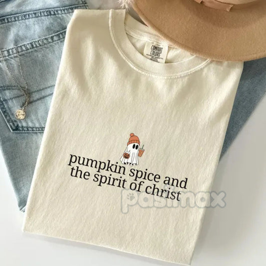 'Boo-lieve In Jesus' Christian Halloween Shirt – Spooky Faith Tee, Cute Ghost Graphic, Gift for Believers-Pasimax