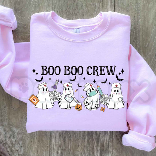 Boo Boo Crew Sweatshirt | Funny Halloween Nurse & Pediatric Healthcare Top-Pasimax