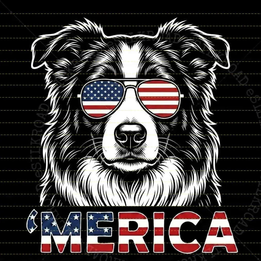 Comfort Colors® Vintage Dog 4th of July T-Shirt – Retro Patriotic Puppy Graphic Tee, Aesthetic Red White and Blue Dog Mom Dad Independence Day Top