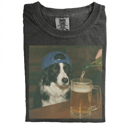Comfort Colors® Custom Dog Breeds Beer T-Shirt – Vintage 90s Funny Edgy Dog Meme Tee, Aesthetic Brewery Lover Dog Dad Gift Shirt