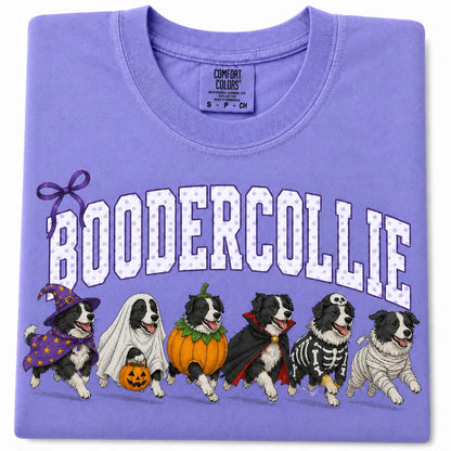 Comfort Colors® Dog Breeds Halloween T-Shirt – Funny Dog Mom Spooky Season Graphic Tee, Vintage Pet Lover Unisex Top