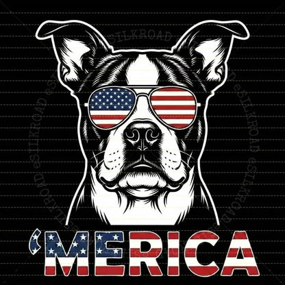Comfort Colors® Vintage Dog 4th of July T-Shirt – Retro Patriotic Puppy Graphic Tee, Aesthetic Red White and Blue Dog Mom Dad Independence Day Top