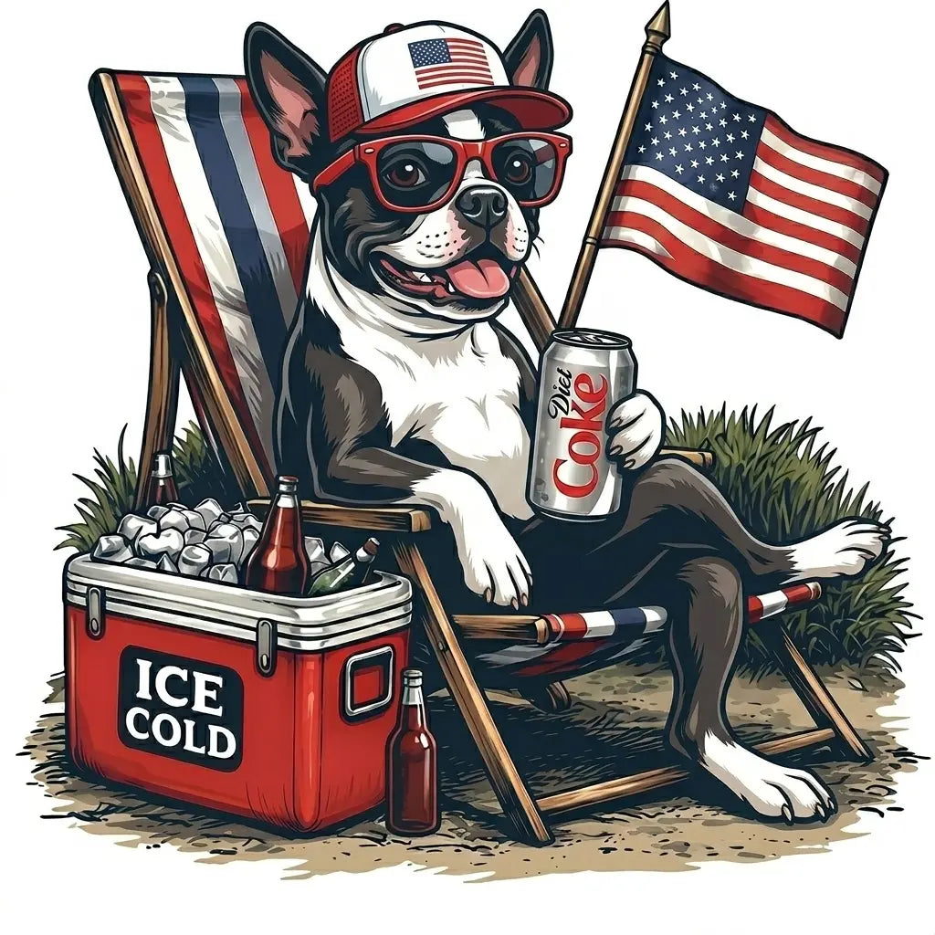 Comfort Colors® 50+ Dog Funny 4th of July T-Shirt – Retro Labrador Retriever Diet Coke Graphic Tee, Patriotic Animal Meme Shirt, Vintage USA Dog Lover Top