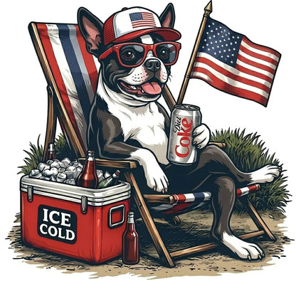 Comfort Colors® 50+ Dog Funny 4th of July T-Shirt – Retro Labrador Retriever Diet Coke Graphic Tee, Patriotic Animal Meme Shirt, Vintage USA Dog Lover Top