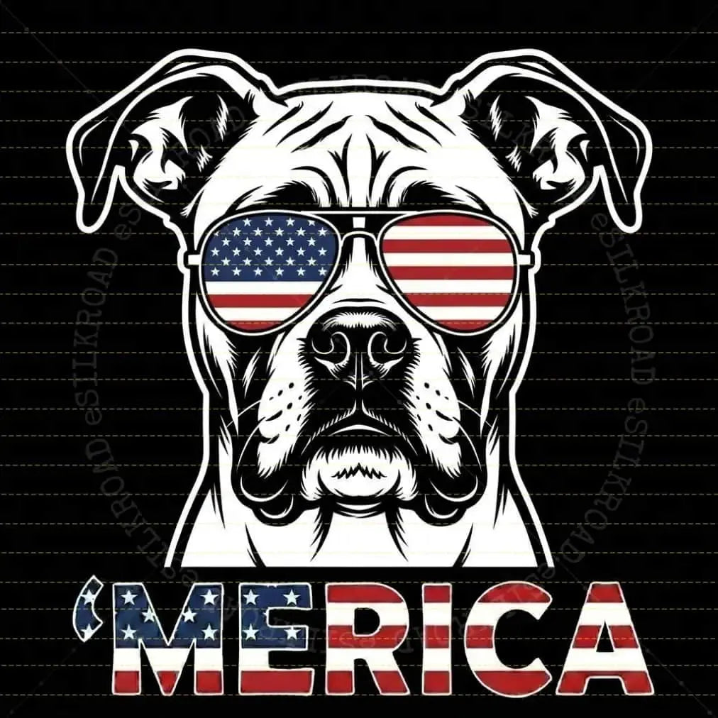 Comfort Colors® Vintage Dog 4th of July T-Shirt – Retro Patriotic Puppy Graphic Tee, Aesthetic Red White and Blue Dog Mom Dad Independence Day Top