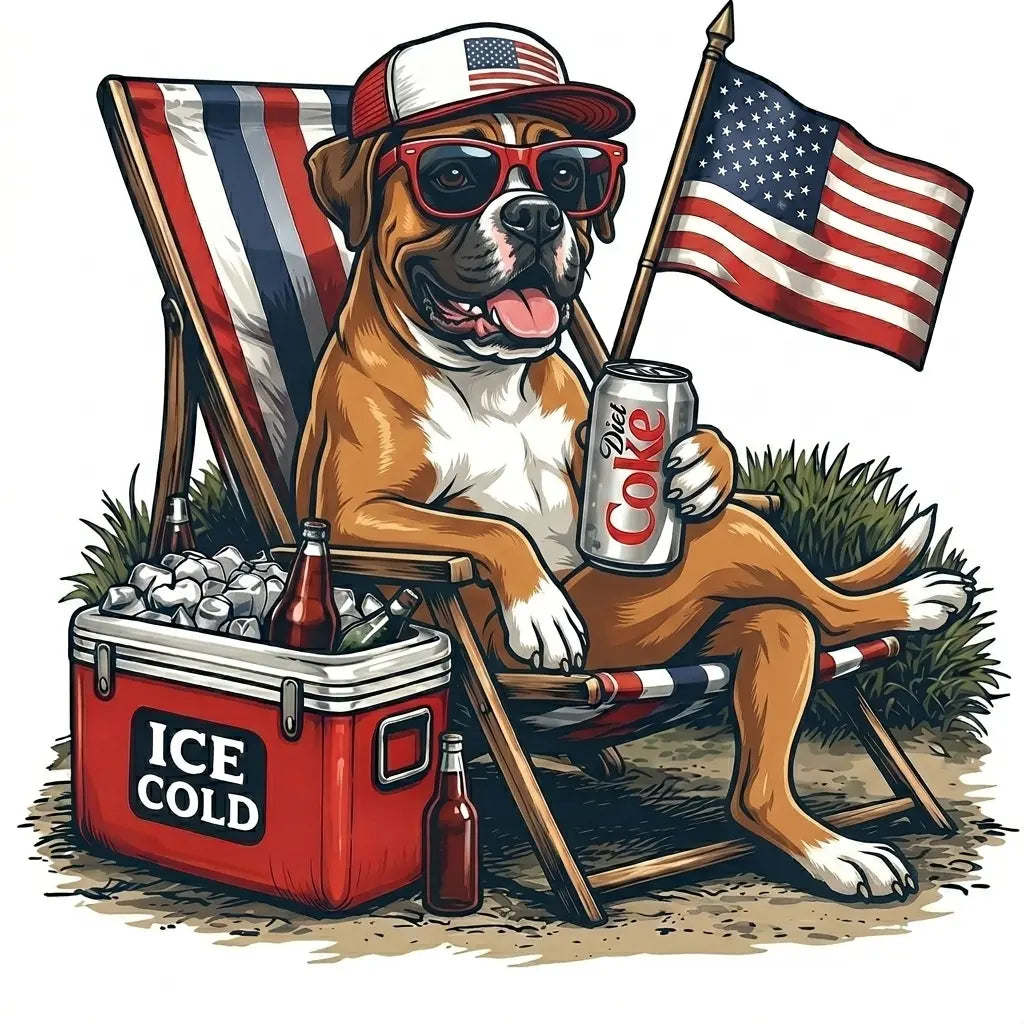 Comfort Colors® 50+ Dog Funny 4th of July T-Shirt – Retro Labrador Retriever Diet Coke Graphic Tee, Patriotic Animal Meme Shirt, Vintage USA Dog Lover Top