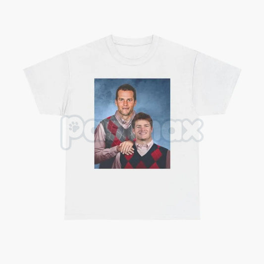 Brady & Maye Step Brothers T-Shirt - Funny Patriots Fan Apparel, NFL Rookie Parody Tee, New England Quarterback Humor Gift-Pasimax