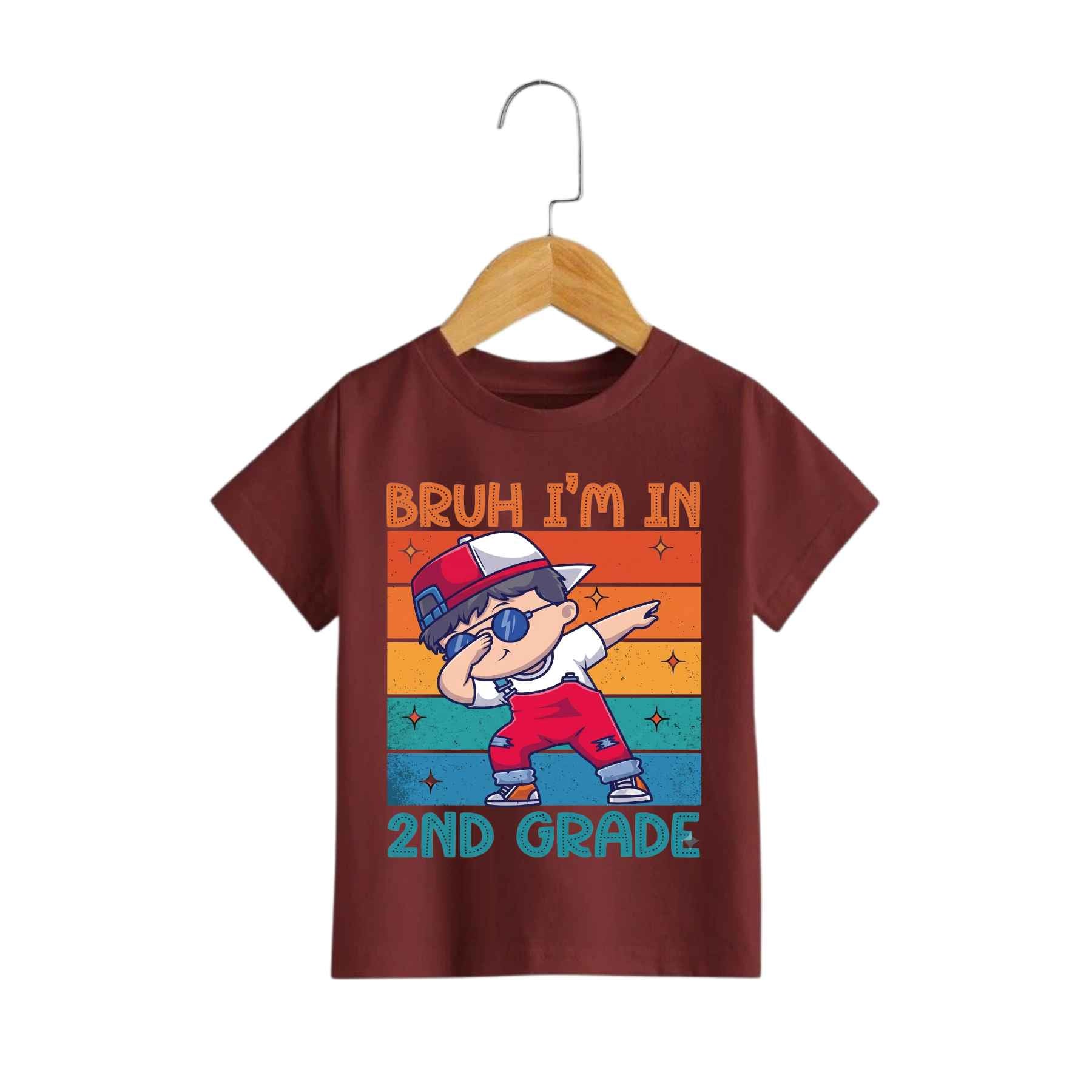 Bro I'm in Second Grade Now T-Shirt – Funny Back to School Boys Cotton Graphic Tee-Pasimax